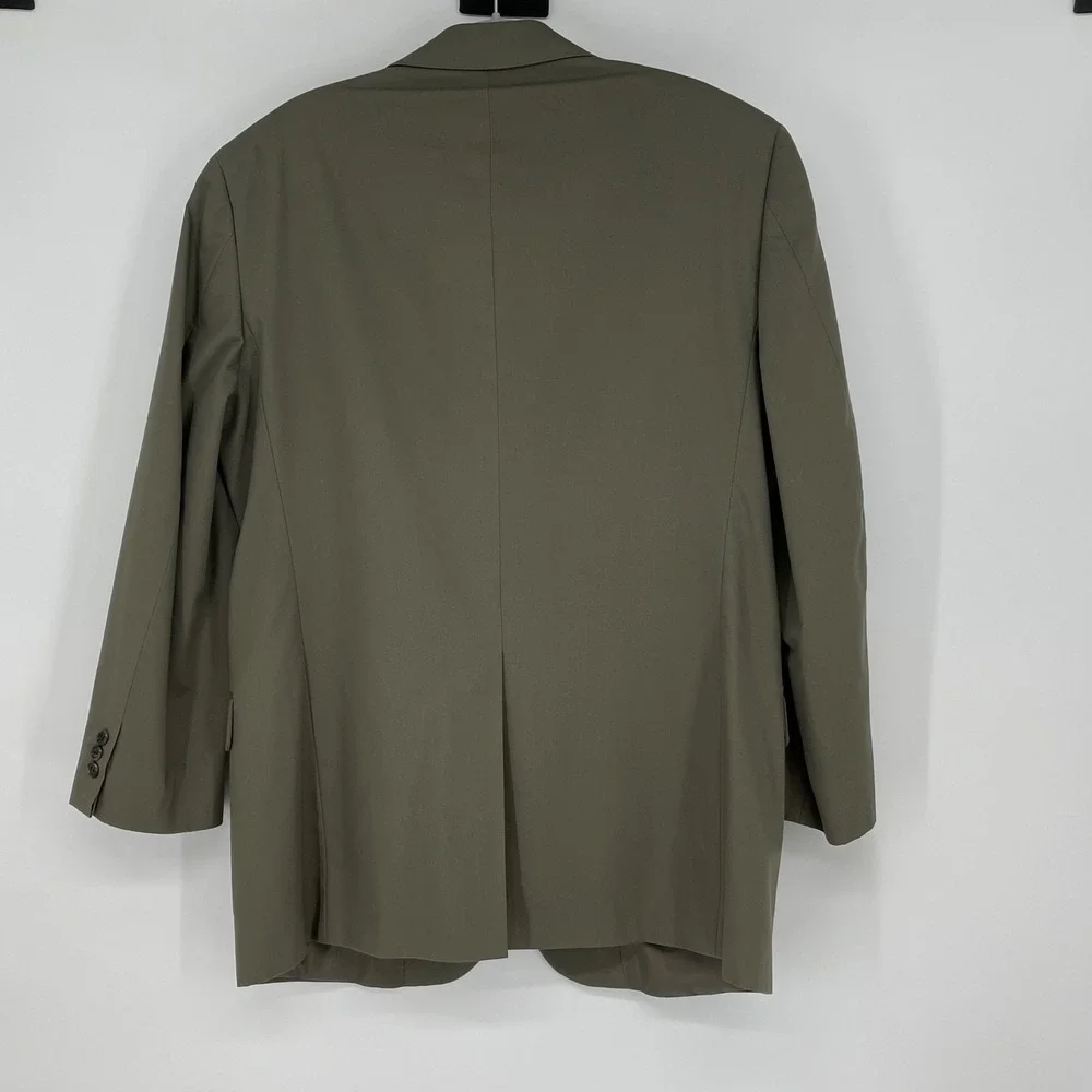 Brooks Brothers Stretch Men's 41R Blazer Sport Coat Khaki Olive 2 Button Classic